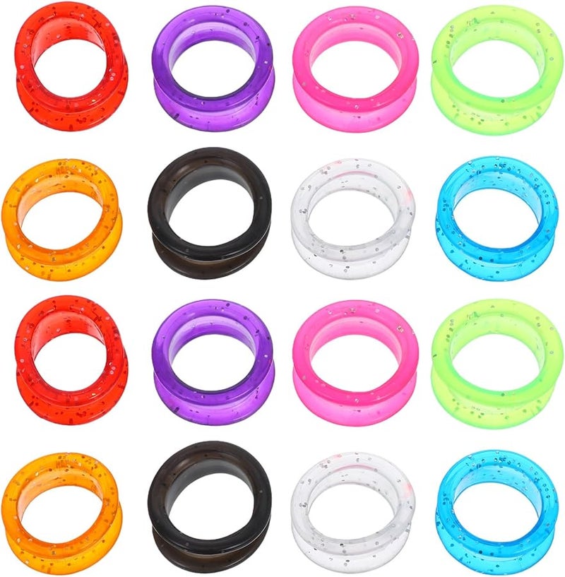 Silicone Finger Rings Scissors Guards 16Pcs Soft Thumb Inserts For Hairdressing Pet Grooming - Image 1